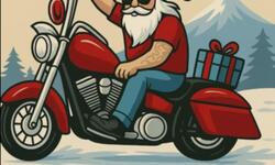 Aff Peres Noel a moto 2025